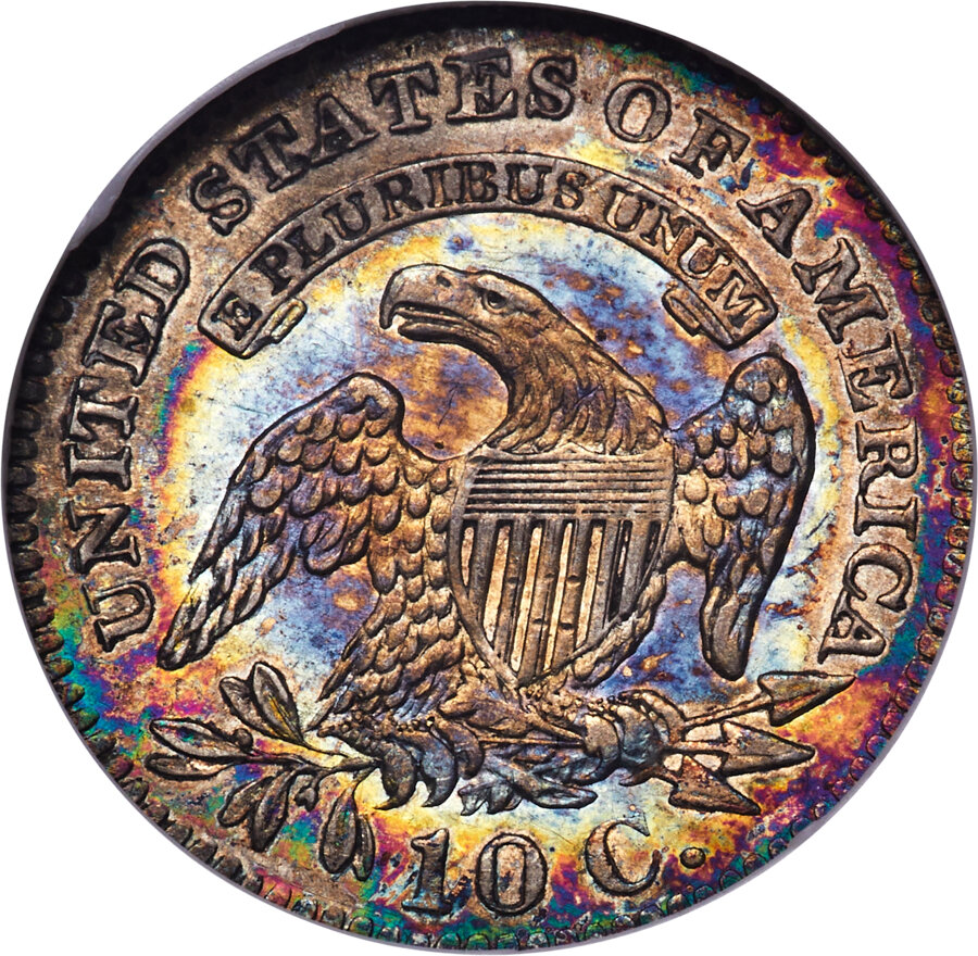 1827 10c Pointed Top 1, JR-6 VF30 thumbnail 16