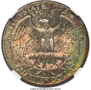 image for: 1950-S 25C MS68+★ NGC. NGC Census: (5/0 and 1/0*+). PCGS Population: (2/0 and 0/0* and 0/0+). CDN: $4,000 Whsle. Bid...