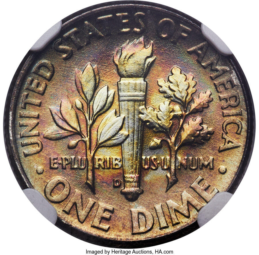 1962-D 10c MS67 thumbnail 3