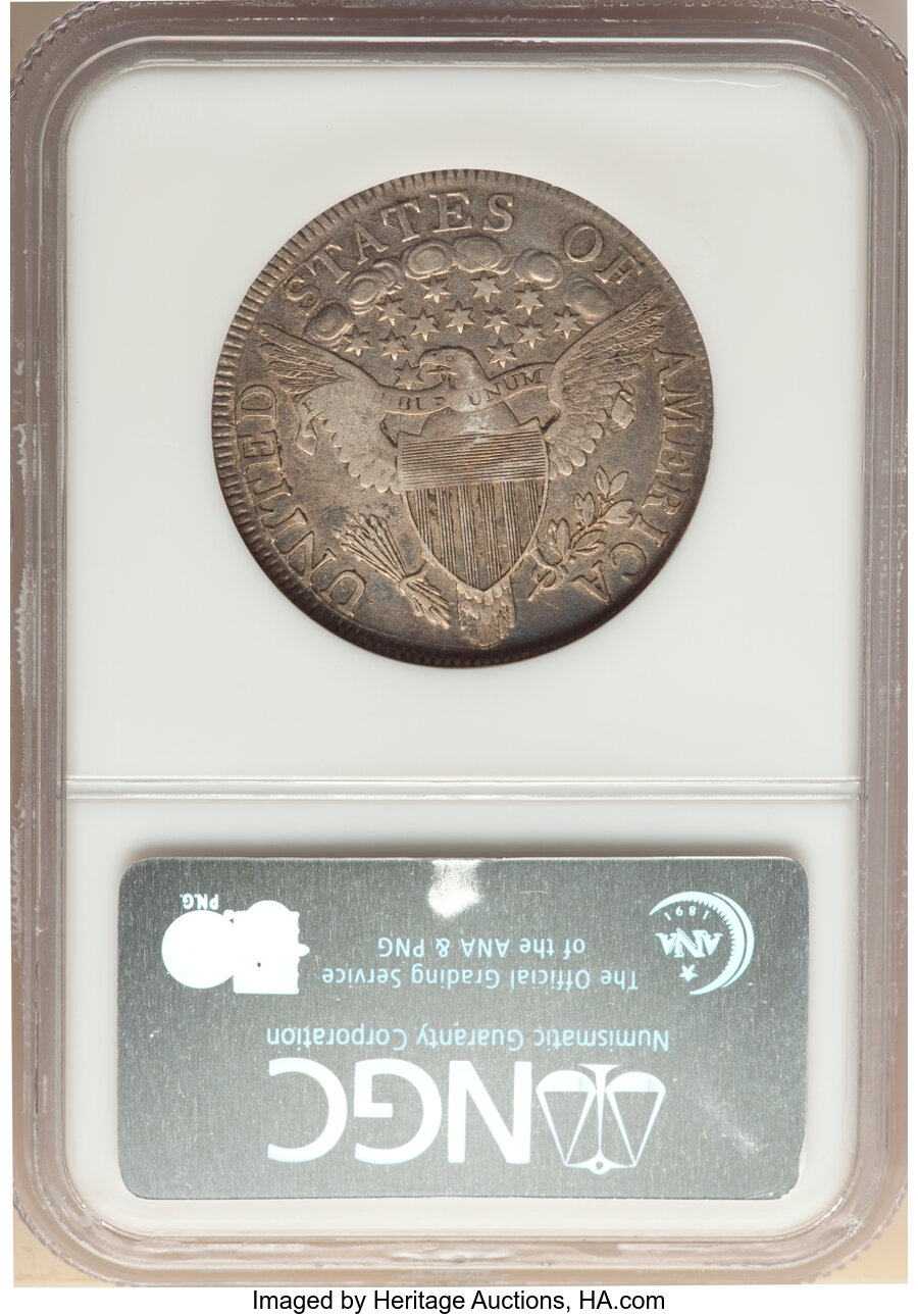 1806 50c Pointed 6, Stem, O-116 XF45 thumbnail 2