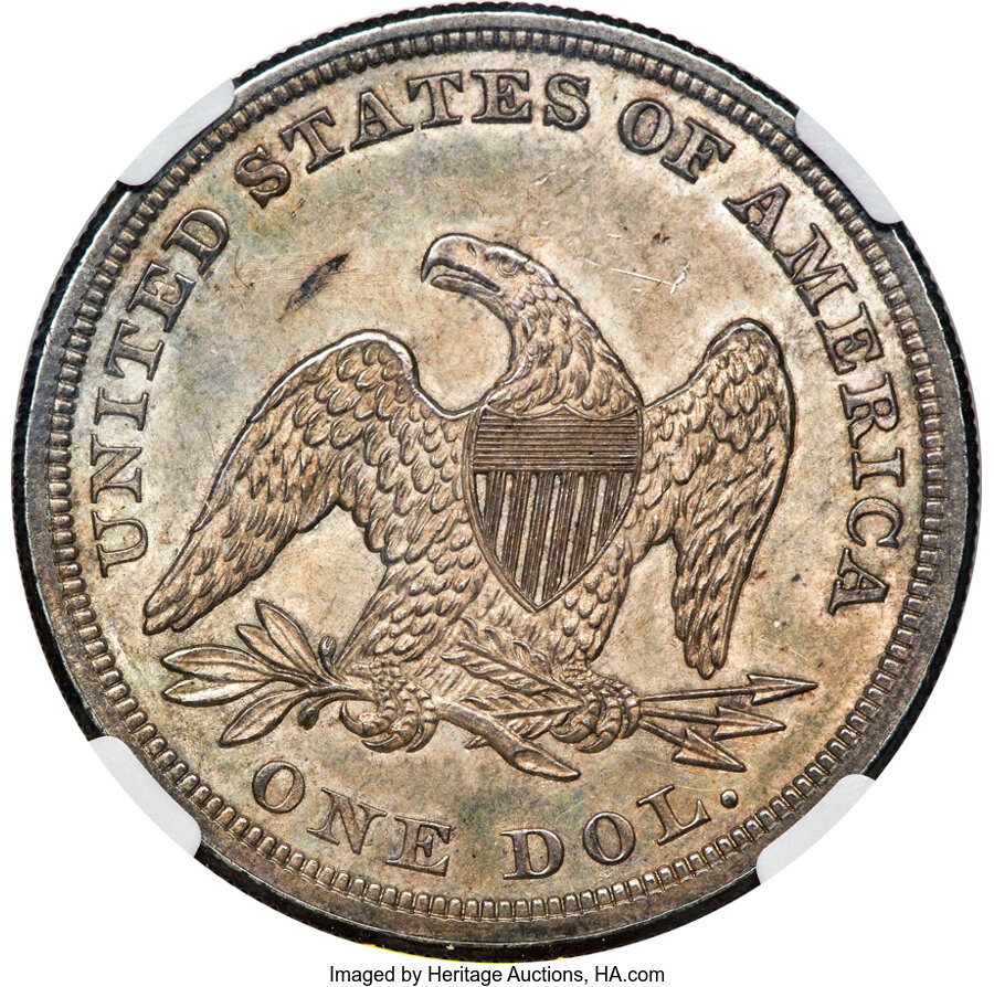 1859 $1 MS65 thumbnail 14