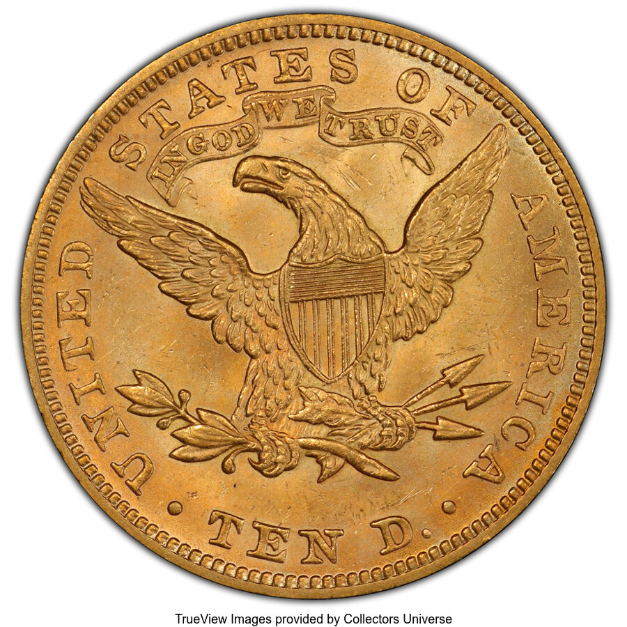 1892 $10 MS66 CAC thumbnail 7