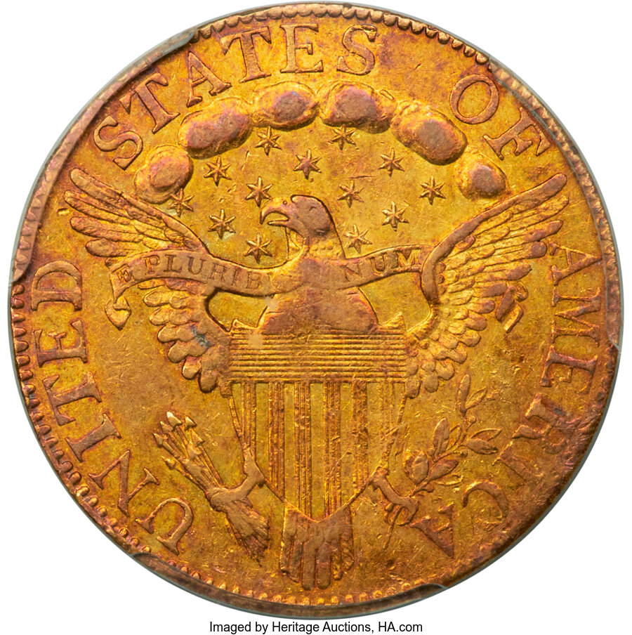 1798 $5  Large Eagle, Large 8, 13 Stars, BD-5 VF25 thumbnail 2