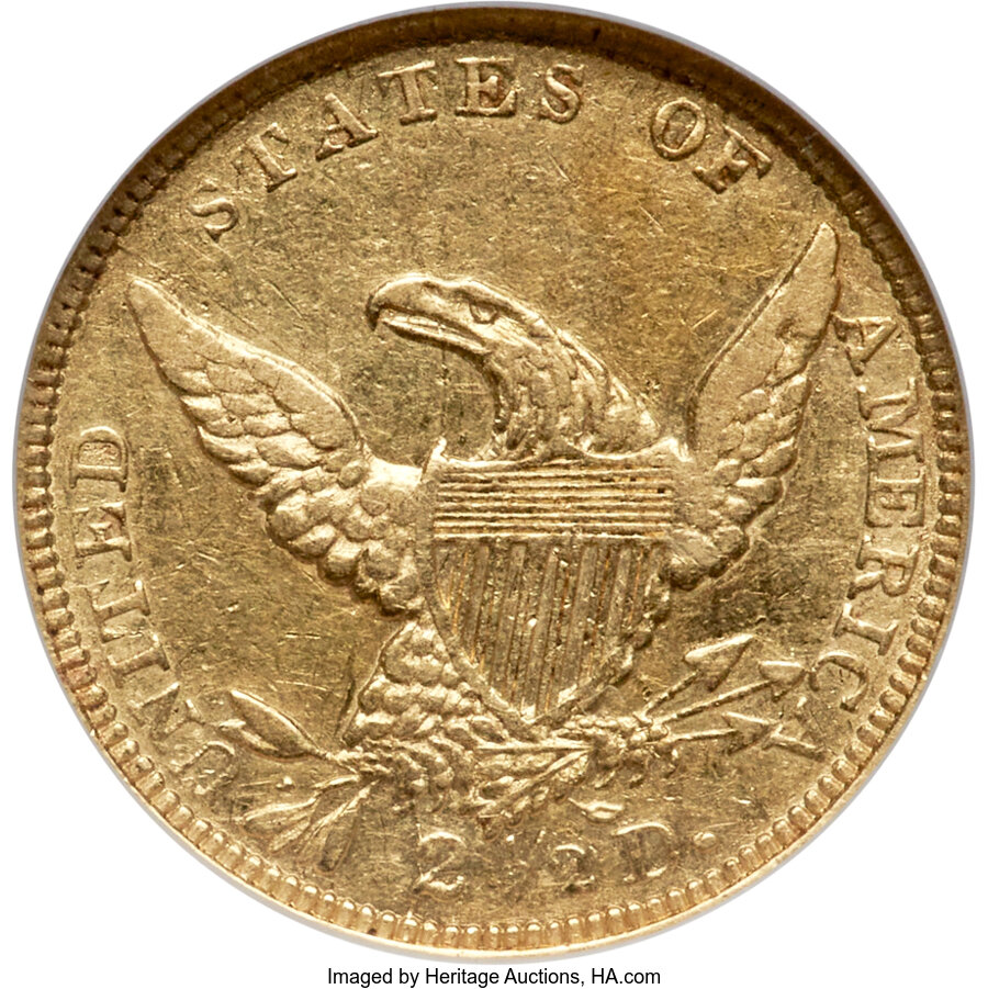 1839/8-C $2 1/2 Recut Date, HM-1 VF20 thumbnail 19