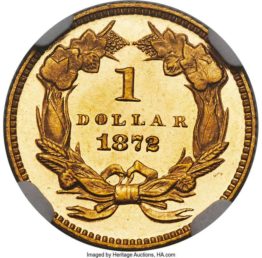 1872 G$1 PR DCAM PR62 DCAM thumbnail 2