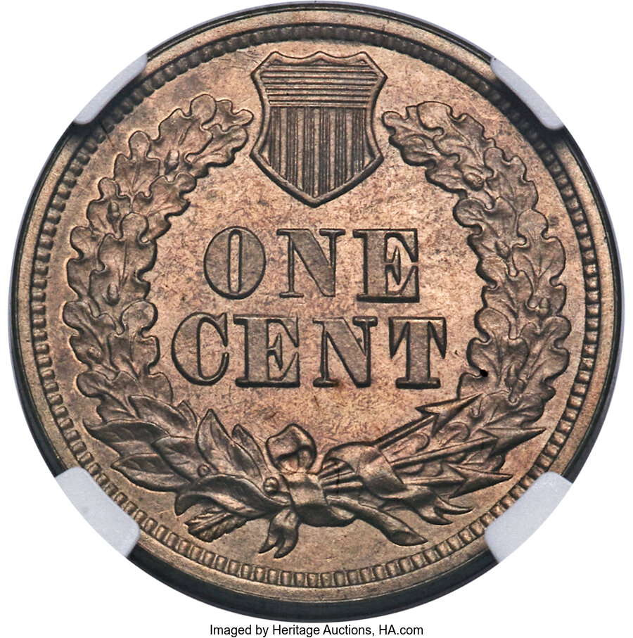 1865 P1c Copper-Nickel, J-404 AU58 thumbnail 12
