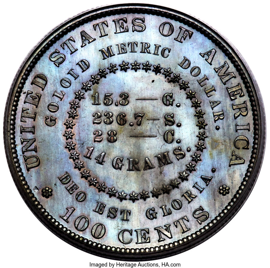 1880 P$1 Goloid, J-1651 PR63 thumbnail 2