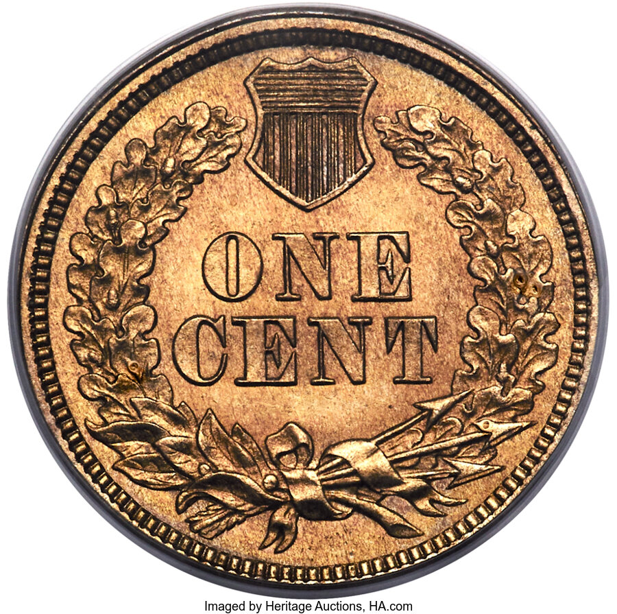 1859 P1c Copper, Shield Reverse, J-228 PR thumbnail 10