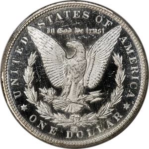 image for: 1879-CC $1 Capped Die, VAM-3, MS64+ Deep Mirror Prooflike PCGS. CAC....