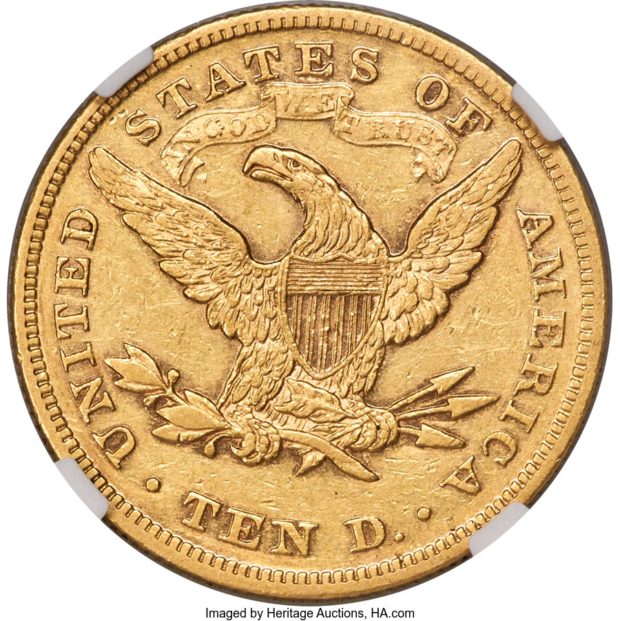 1873 $10 AU50 thumbnail 3