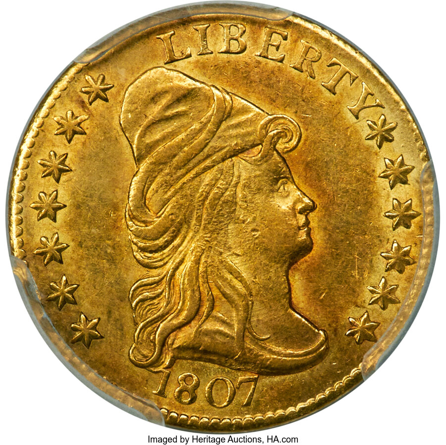 1807 $2 1/2 BD-1, R.3, MS62 PCGS. CAC. ...