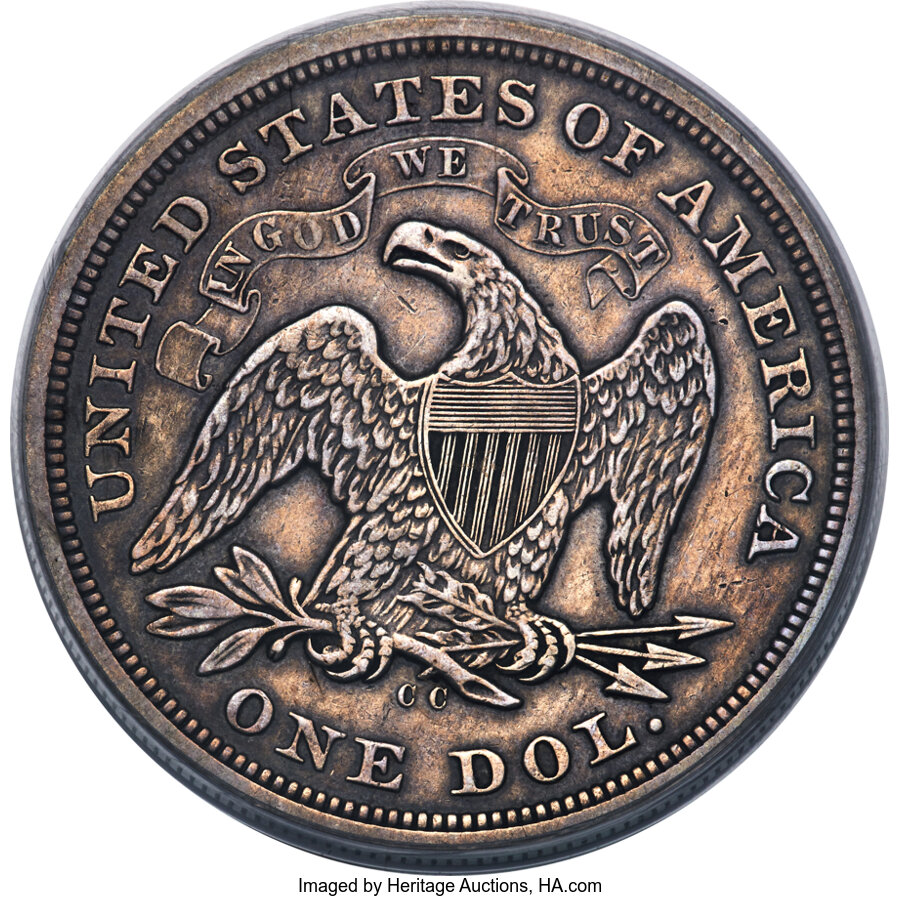 1873-CC $1  Seated Liberty MS62 CAC thumbnail 21