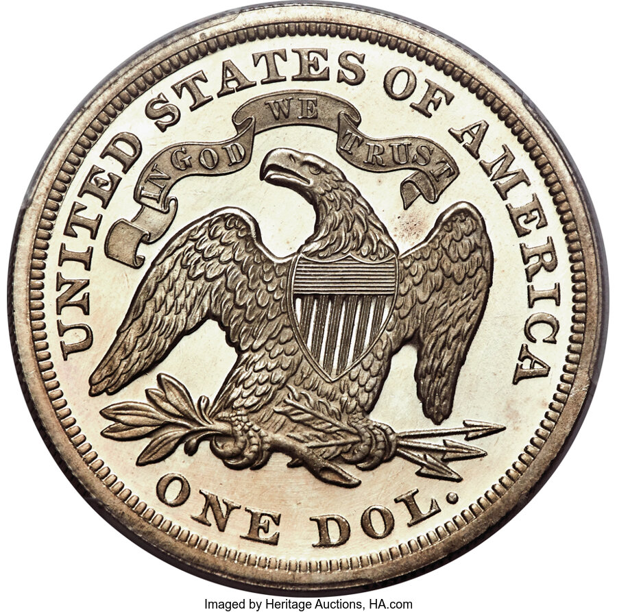 1871 $1  PR DCAM PR65 DCAM thumbnail 2