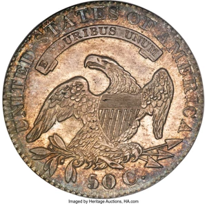 image for: 1830 50C Small 0, O-110, R.3, MS66 PCGS. CAC....