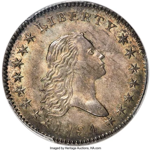 image for: 1794 50C O-101a, T-7, R.3, MS64+ PCGS. CAC....