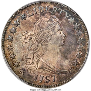 image for: 1797 50C O-101a, T-1, High R.4, MS65+ PCGS. CAC. Amato-400....