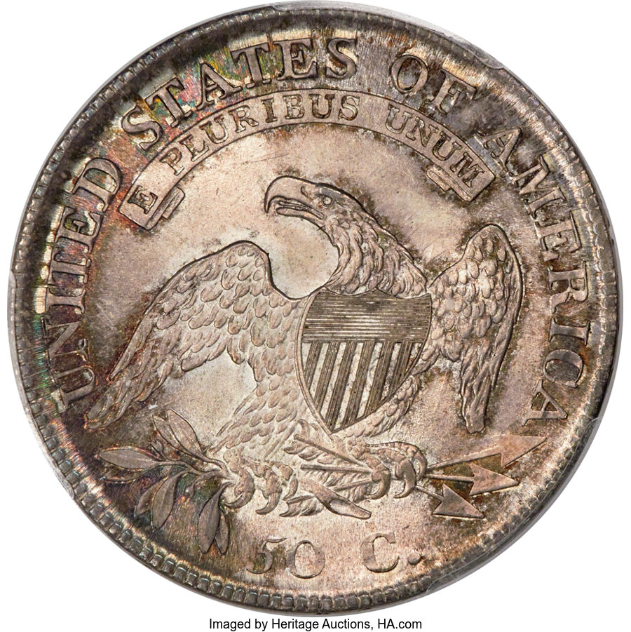 1811 50c Small 8, O-108 MS66 thumbnail 2