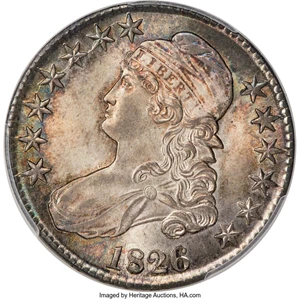 image for: 1826 50C O-104, R.3, MS66 PCGS. CAC....