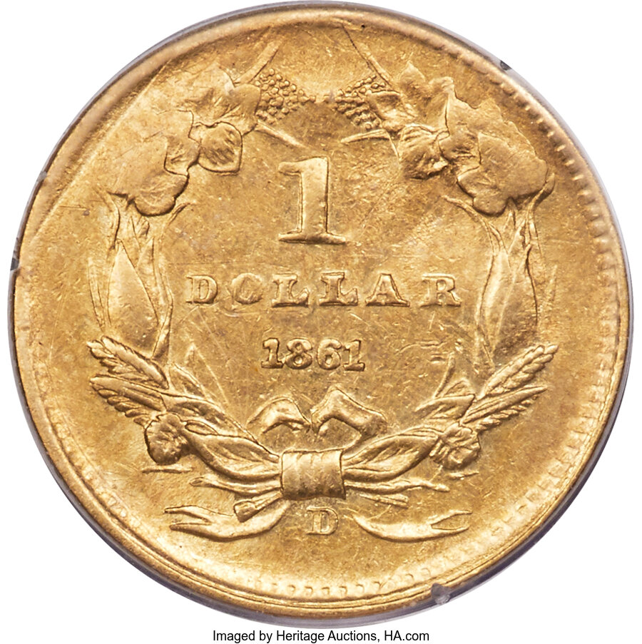 1861-D G$1 F15 thumbnail 11