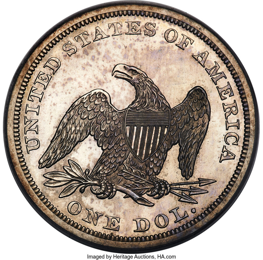 1852 $1  Restrike PR61 thumbnail 19