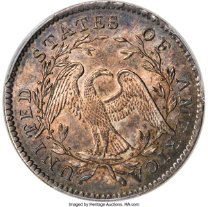 image for: 1795 50C 2 Leaves, Y Over Star, O-121, T-2, High R.4, MS63 PCGS. CAC....