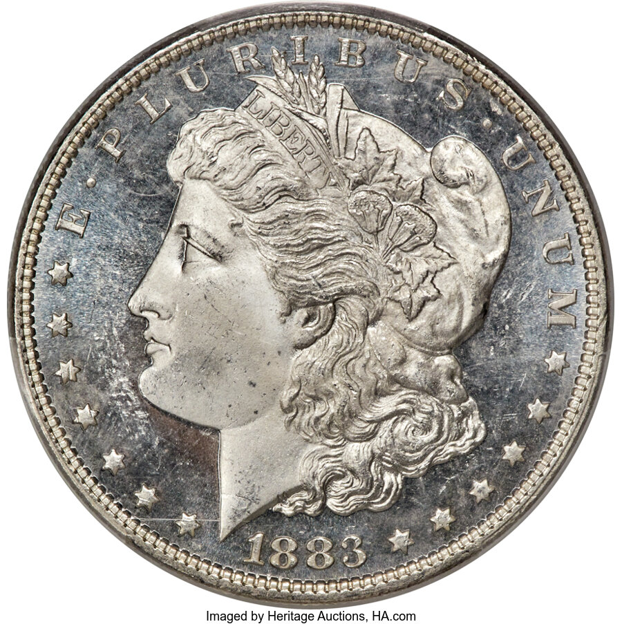 1883 $1 MS66 Deep Mirror Prooflike PCGS. ...