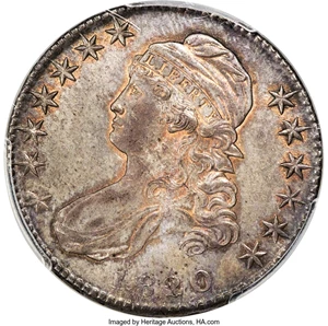 image for: 1820/19 50C Square Base 2, O-101, R.1, MS62 PCGS....