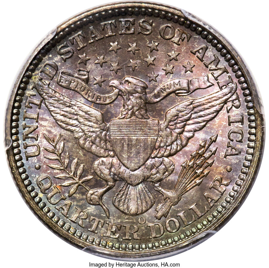 1907-O 25c MS67 CAC thumbnail 2