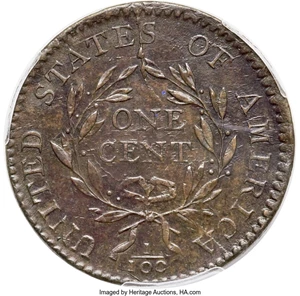 image for: 1794 1C Head of 1794, S-65, B-51, R.1, AU55 PCGS....