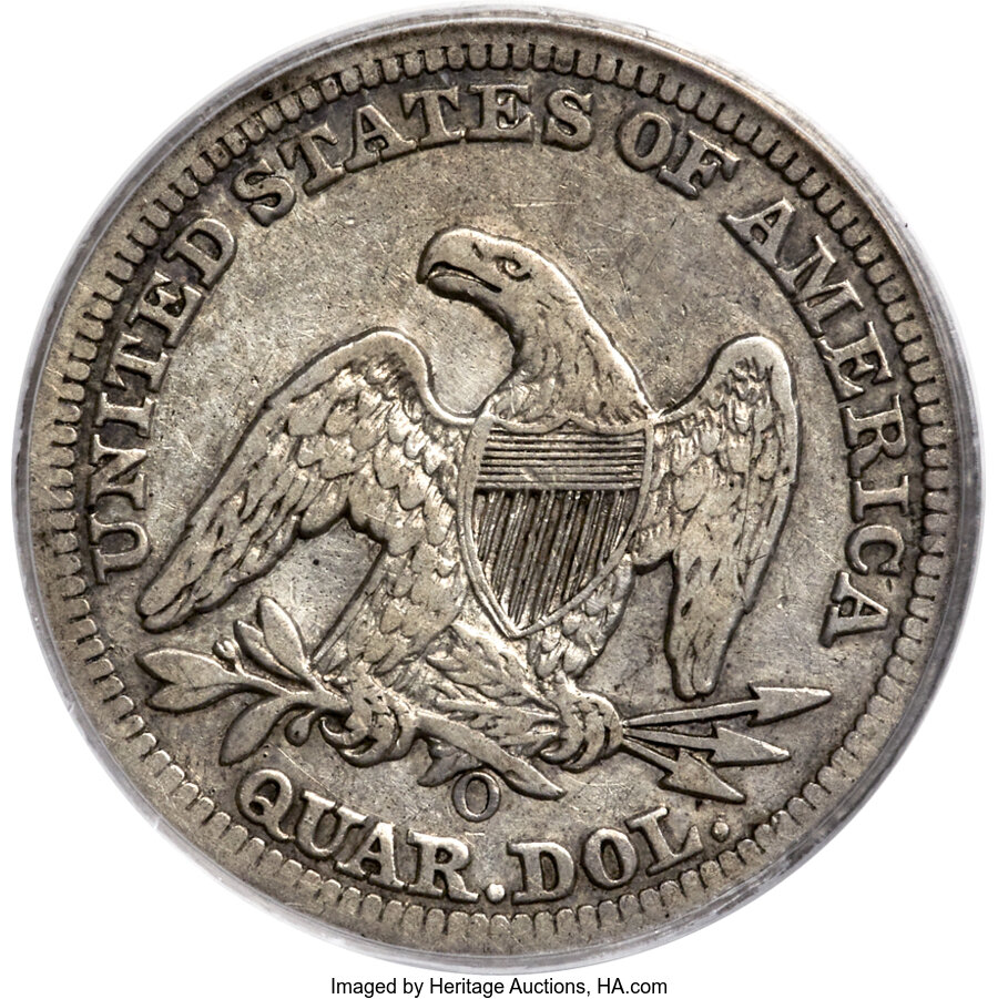 1849-O 25c VF30 thumbnail 2