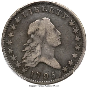 image for: 1795 50C 2 Leaves, O-114, T-15, R.6, VF20 PCGS....
