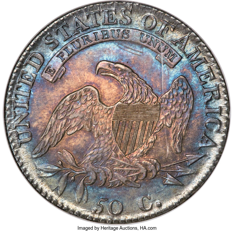 1813 50c O-103 MS66 CAC thumbnail 2