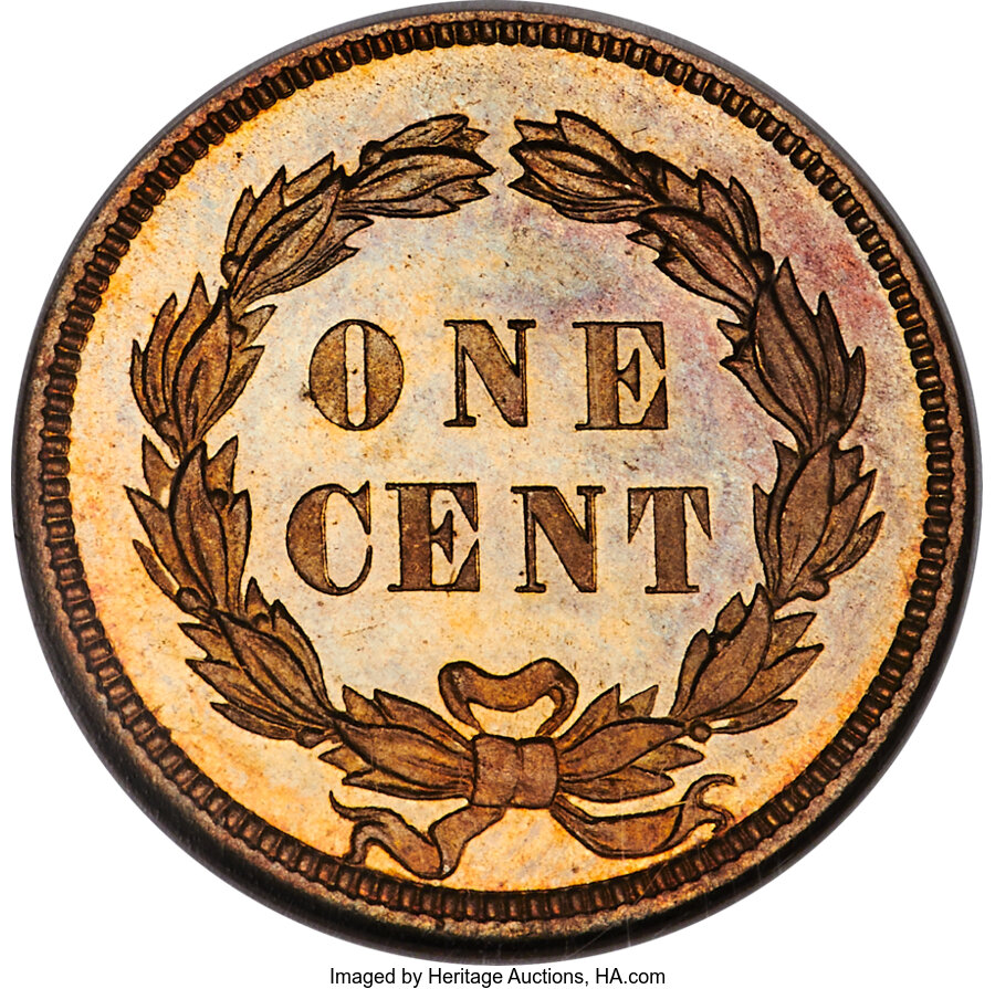 Indian Head Cent 1c 1859, Reverse of 1858 [Type] PR66 thumbnail 4