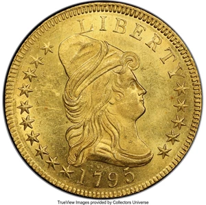 image for: 1795 $10 9 Leaves, BD-3, R.6, MS64 PCGS....