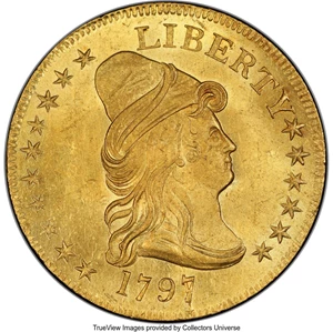 image for: 1797 $10 Large Eagle, BD-4, High R.4, MS63 PCGS....
