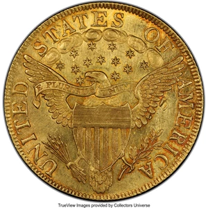 image for: 1803 $10 Small Reverse Stars, BD-1, High R.5, MS63 PCGS....