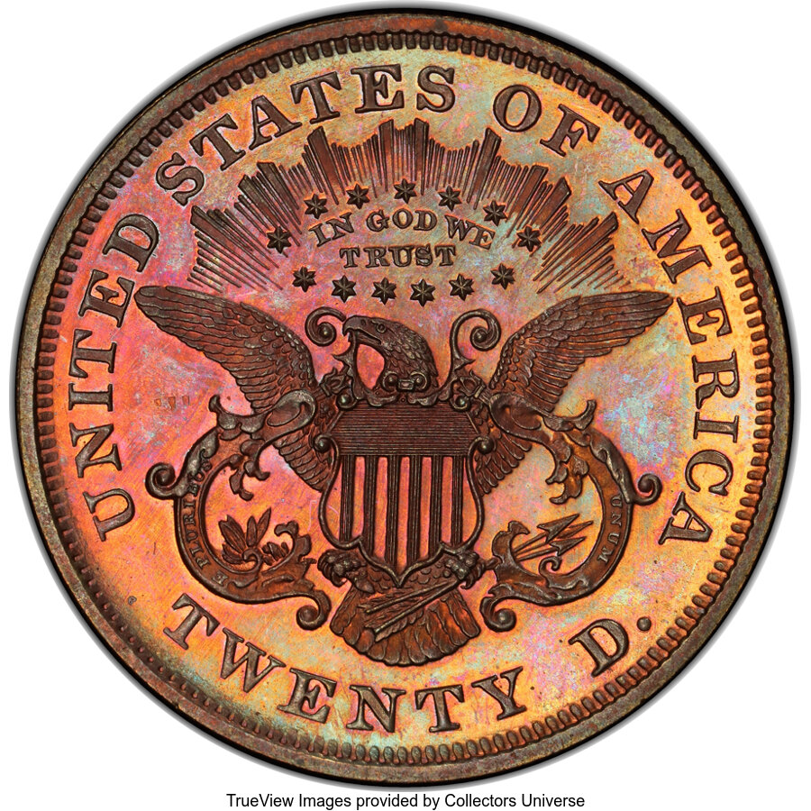 1865 P$20 Copper, J-453 PR BN PR63 BN thumbnail 12