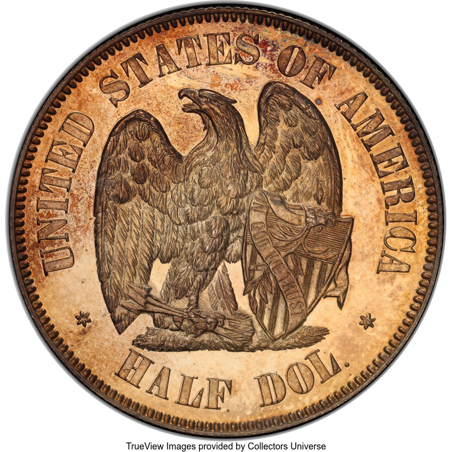 1872 P50c Amazonian, Silver, J-1200 PR63 thumbnail 2