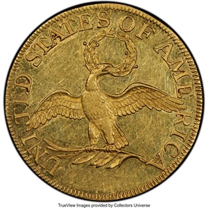 image for: 1795 $5 Small Eagle, S Over D, BD-6, R.5 MS62 PCGS....