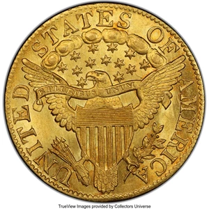 image for: 1804 $5 Small Over Large 8, BD-7, R.4, MS65 PCGS....
