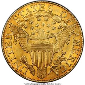 image for: 1806 $5 Pointed 6, 8x5 Stars, BD-1, R.4, MS63 PCGS....