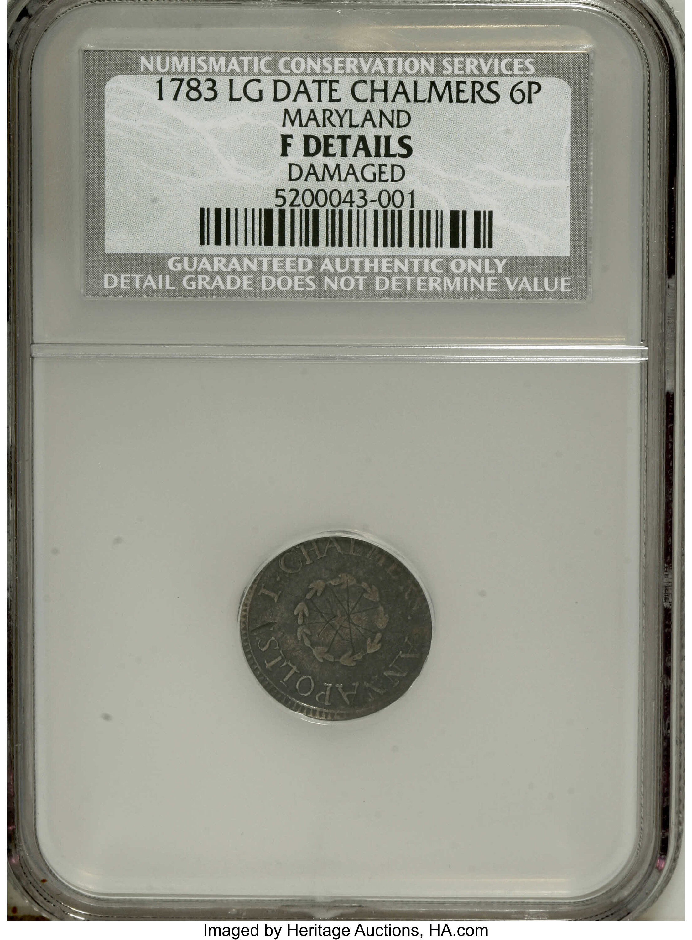 1783 6p Chalmers, Large Date F12 thumbnail 10