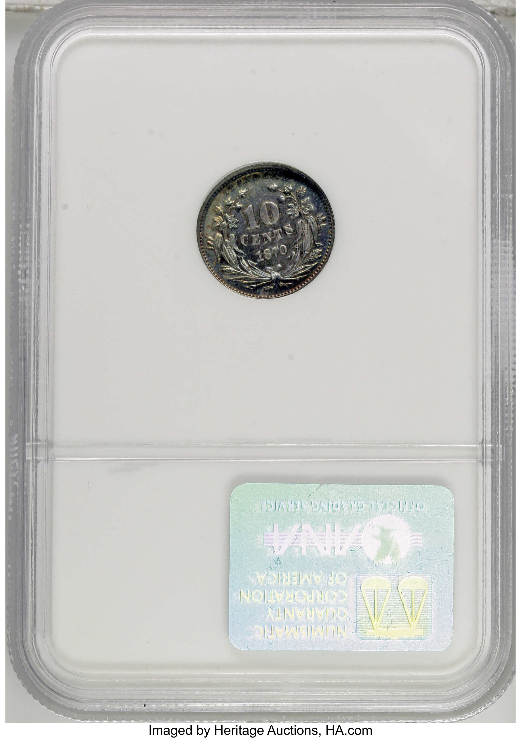 1870 P10c Silver, J-837 PR thumbnail 19