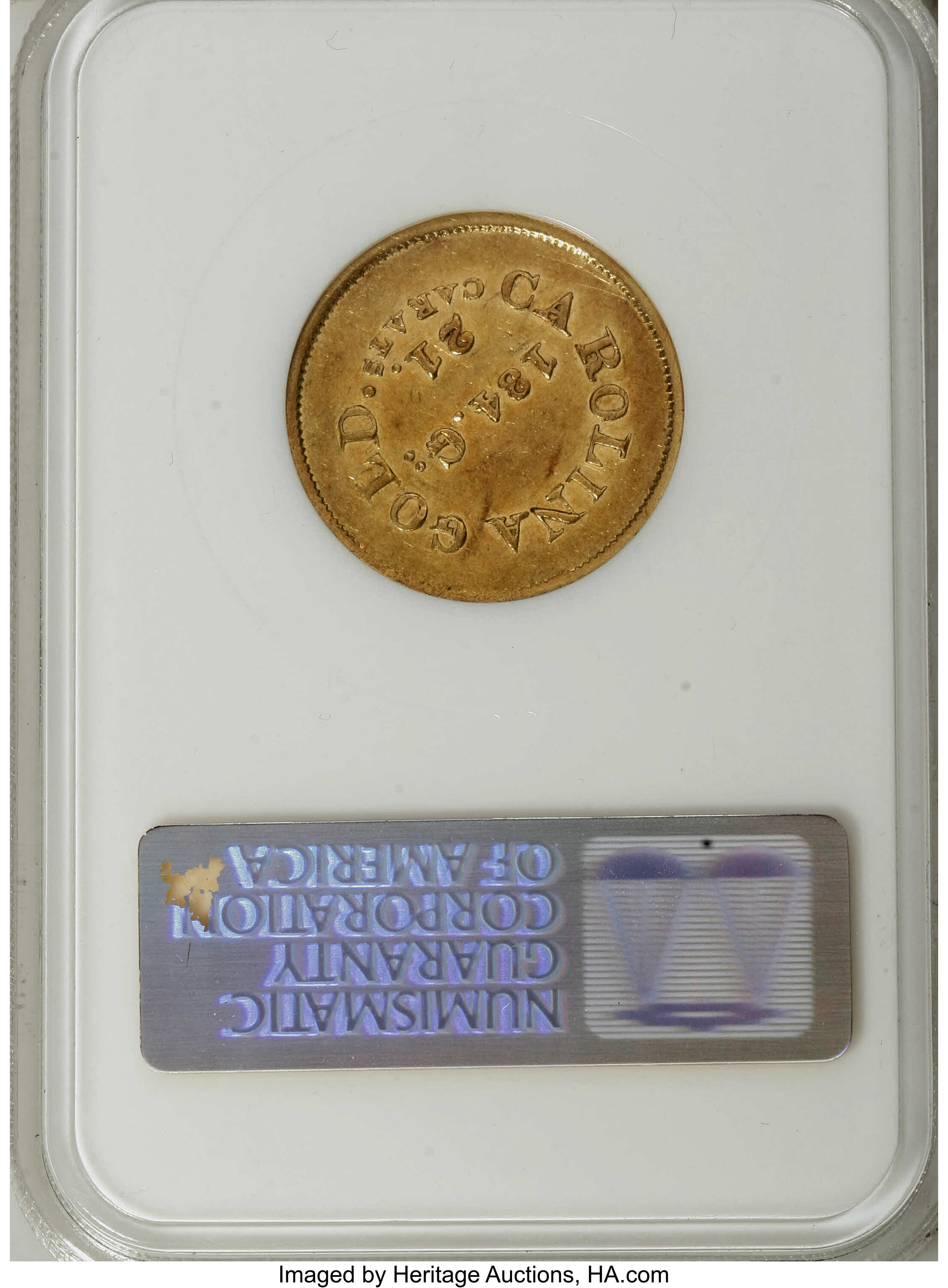 (1842-52) G$5  A.Bechtler, 134 GR, 21C, K-27 XF40 thumbnail 7