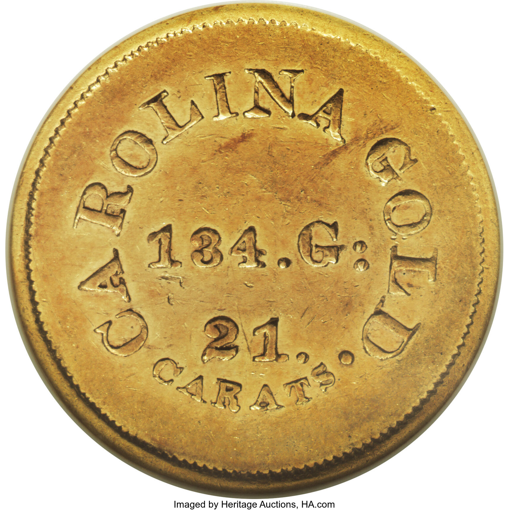 (1842-52) G$5  A.Bechtler, 134 GR, 21C, K-27 XF40 thumbnail 8