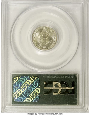 image for: 1917-S 10C MS67 PCGS. This is a Superb Mint State example in a green label PCGS holder. Both sides are brilliant with silve...