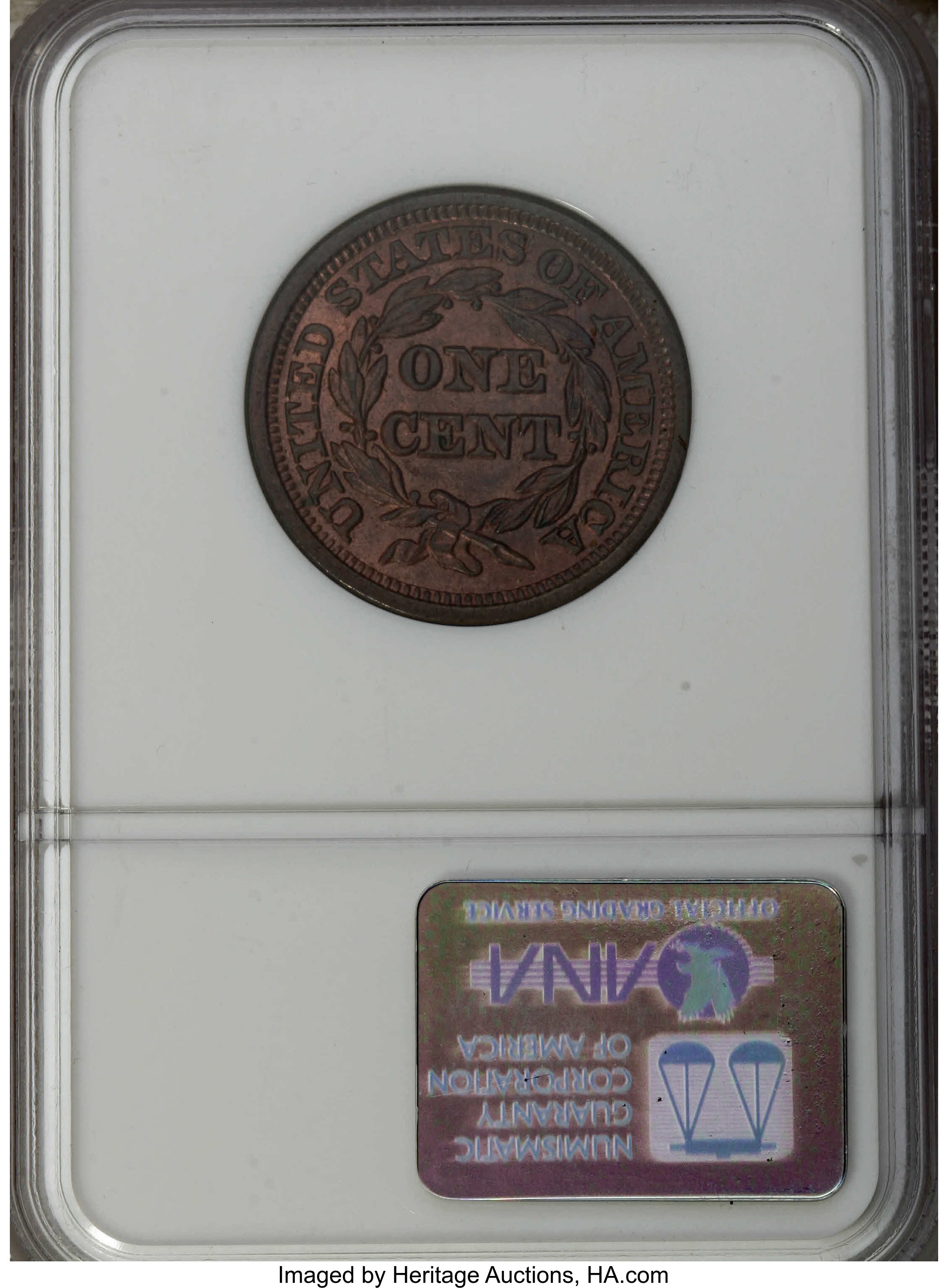 1847 1c MS RB MS63 RB CAC thumbnail 22