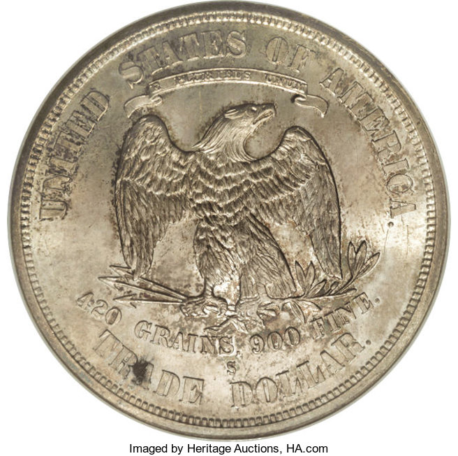 1875-S Trade$ Chopmarked MS60 thumbnail 21