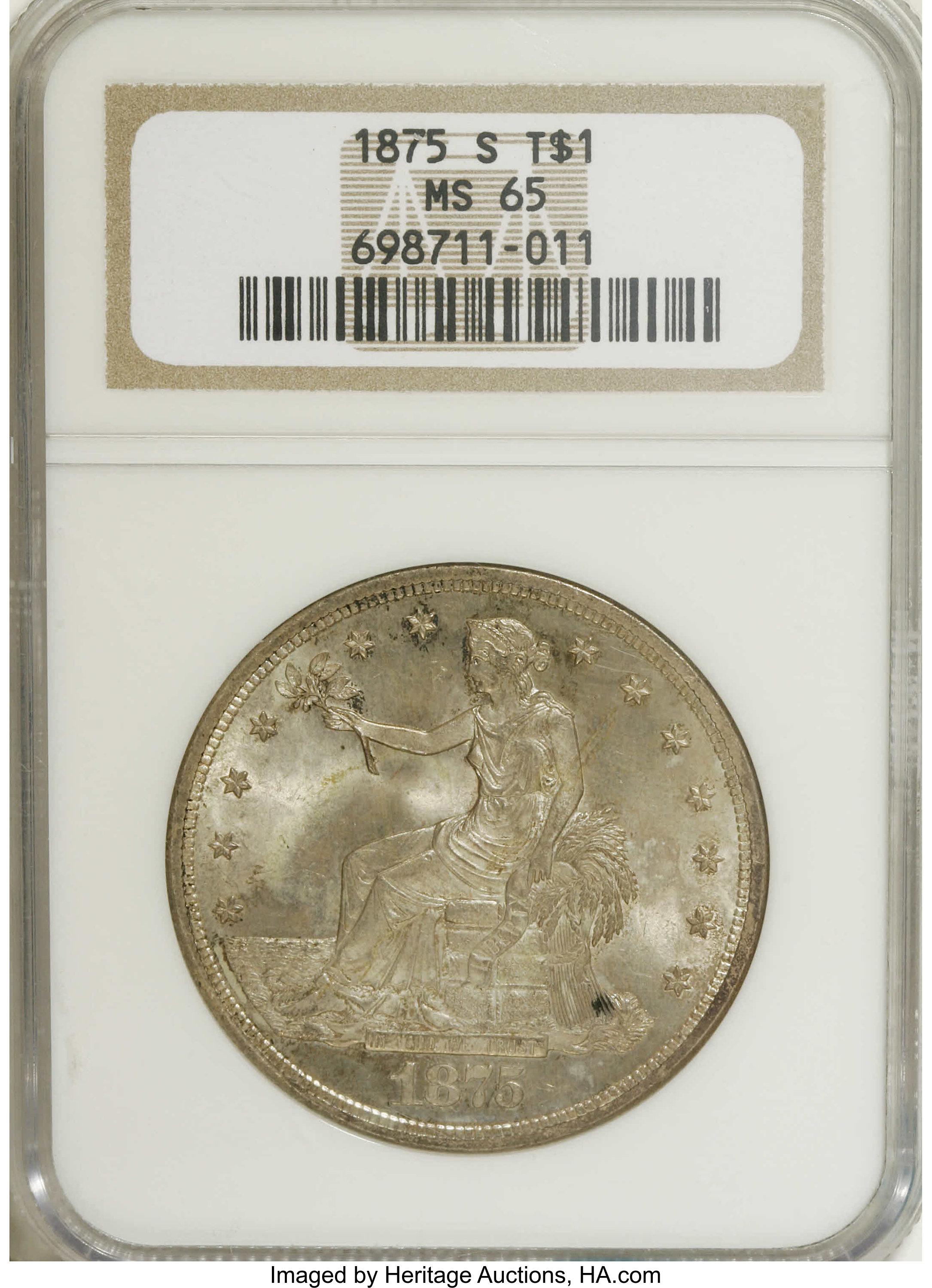 1875-S Trade$ Chopmarked MS60 thumbnail 22