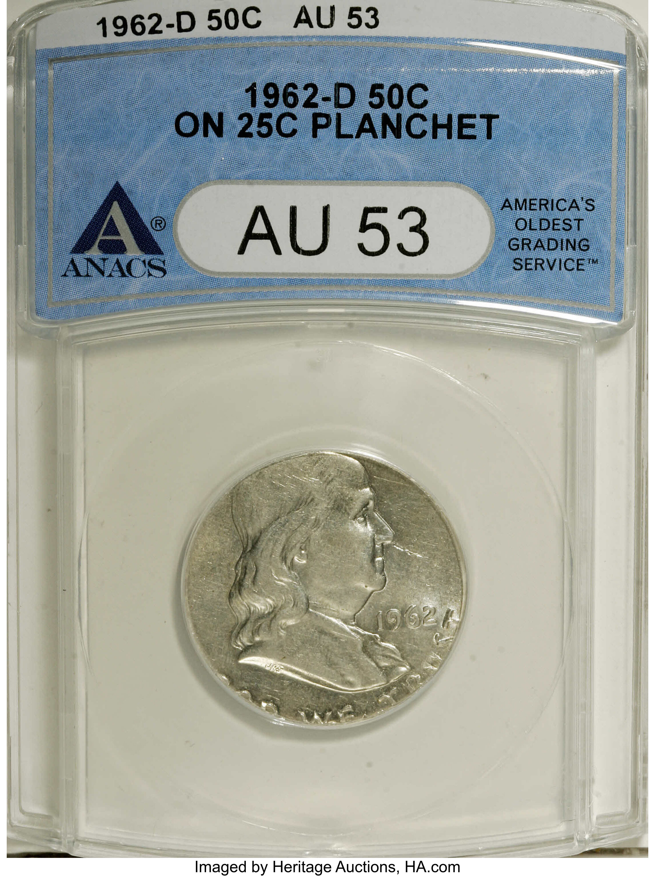 1962-D 50c G4 CAC thumbnail 8